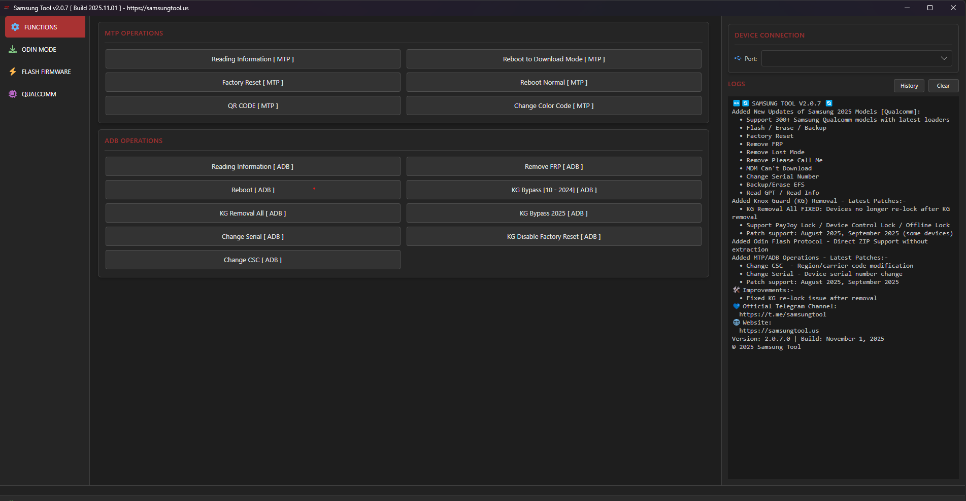 Samsung Tool Screenshot